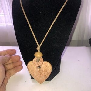 Boho Heart Pendant Necklace